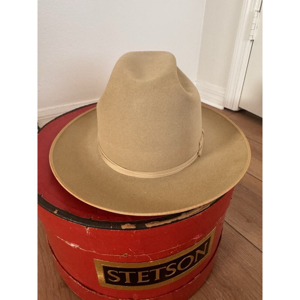 Vintage Stetson Open Road Silverbelly 3X Beaver Felt Hat 7 1/8 Long Oval w/ Box - Picture 16 of 16